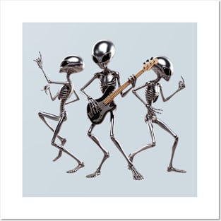 Funny alien dance Posters and Art